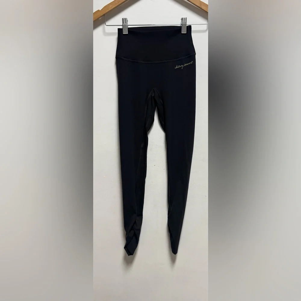Gymshark Whitney Simmons High Rise Leggings Black Size XS  Rib Waist